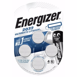 CR2032 3V Energizer Ultimate Lithium batteri 4-pack